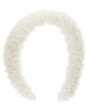 Ianthe Rosette Padded Headband, Ivory (IVORY), large