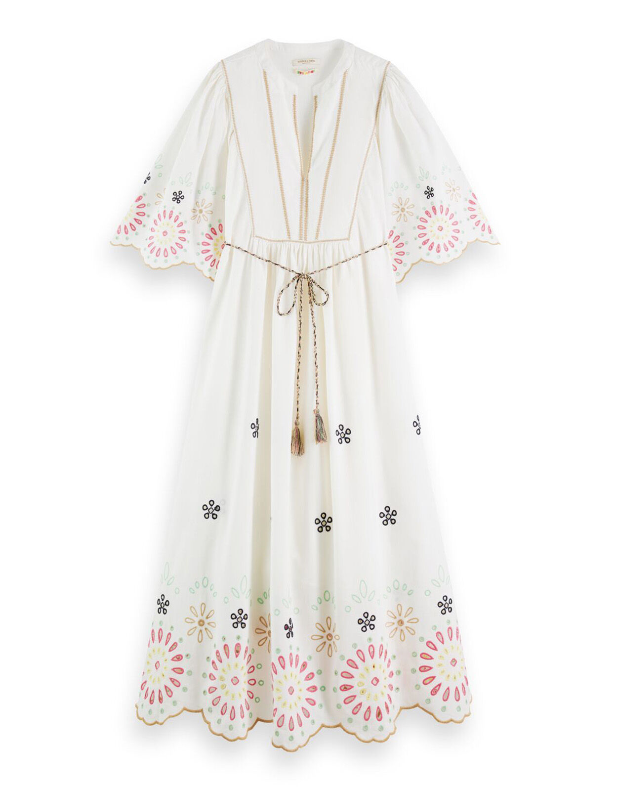 Broderie best sale maxi dress