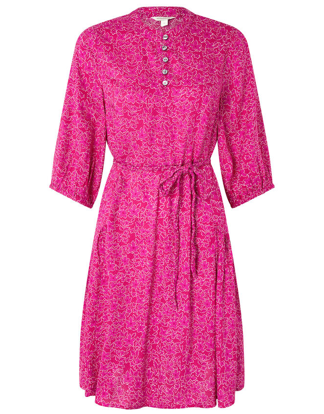 Manilla Printed Dress in LENZING™ ECOVERO™, Pink (PINK), large