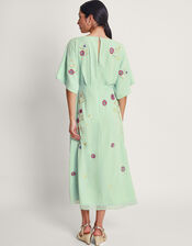 Rosalie Hand-Embellished Dress, Green (GREEN), large