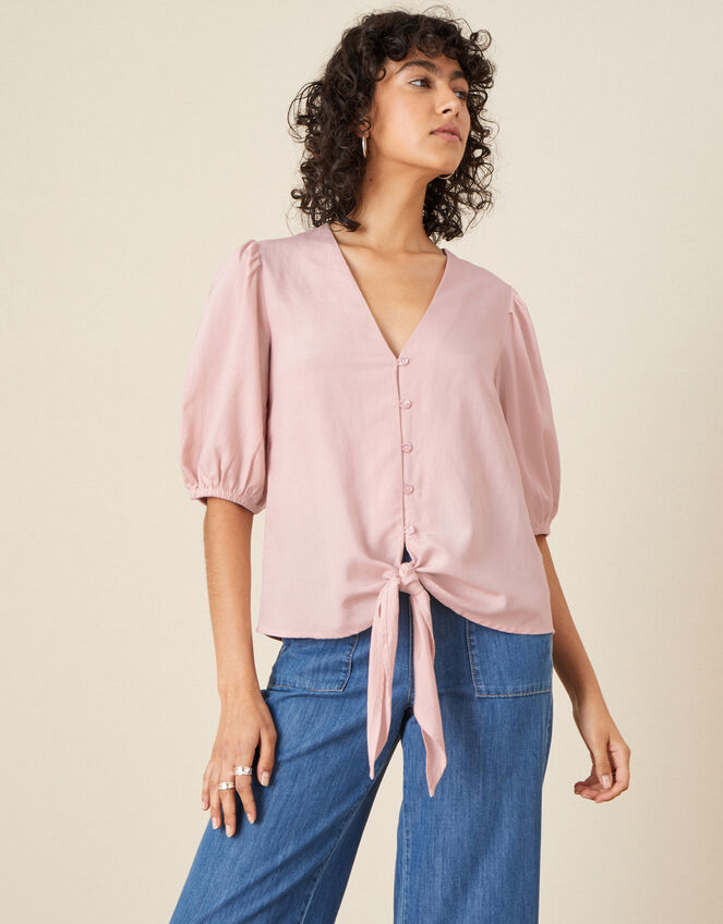 Balloon Sleeve Blouse , Pink (PINK), large