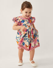 Baby Milena Floral Print Dress, Ivory (IVORY), large