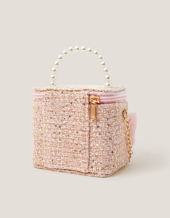 Bow Tweed Bag, , large