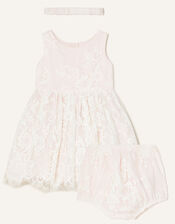 Newborn Valeria Lace Set, Pink (PINK), large