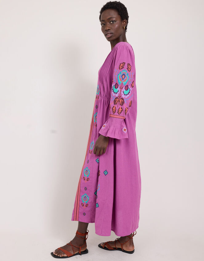 East Embroidered Maxi Dress, Purple (MAUVE), large