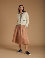Mirla Beane Cecilia Cashmere Cardigan, Cream (CREAM), large