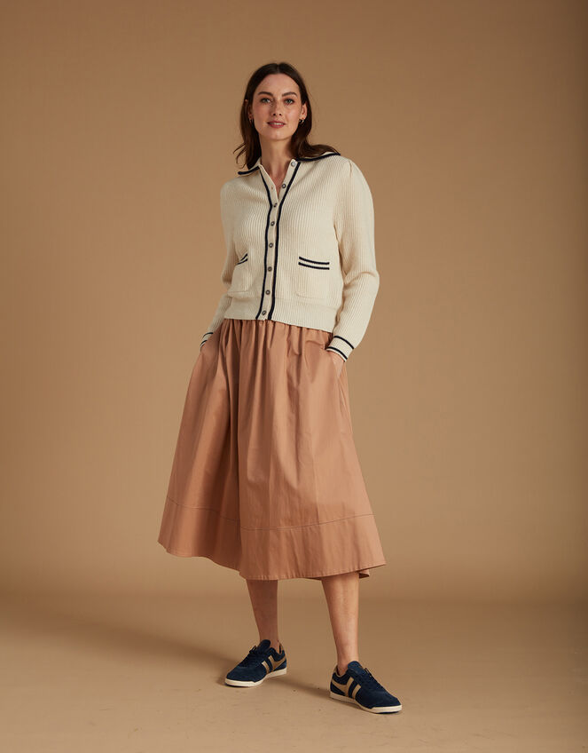 Mirla Beane Cecilia Cashmere Cardigan, Cream (CREAM), large