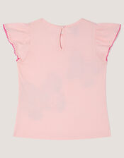 Butterfly Embroidered T-Shirt, Pink (PINK), large