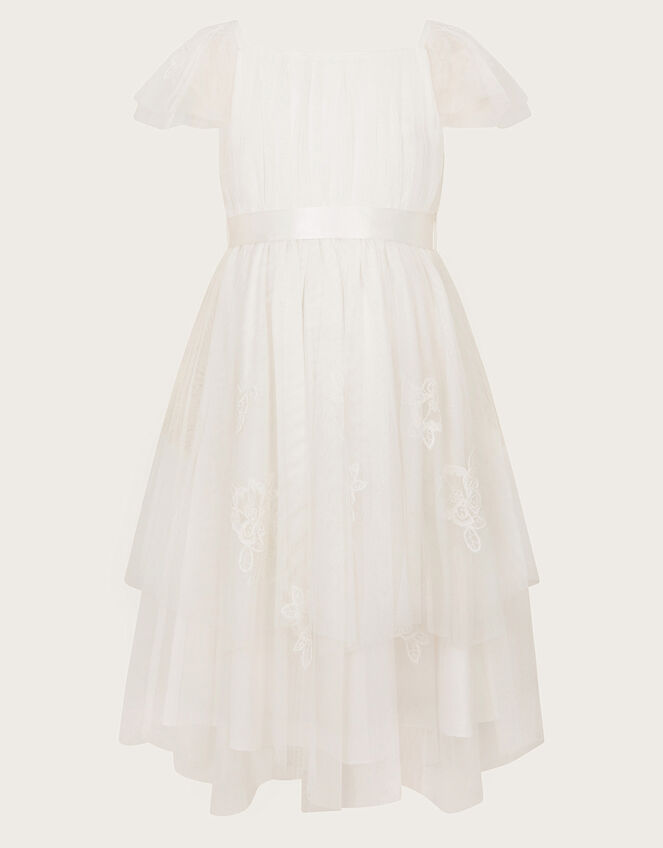 Theodora Embroidered Dress, Ivory (IVORY), large