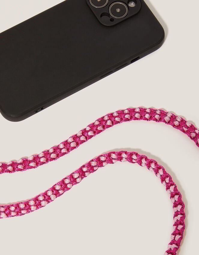 Braided Cord Phone Strap, Pink (PINK), large