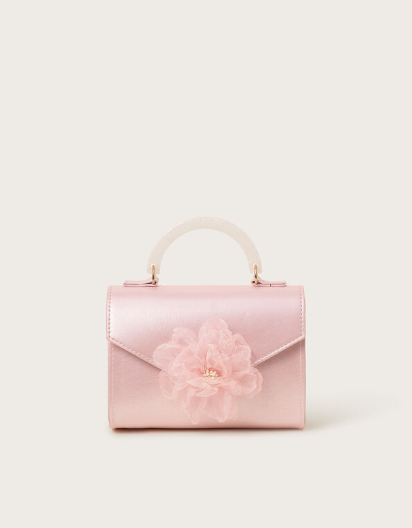 Cassie Shimmery Tulle Flower Bridesmaid Bag, , large