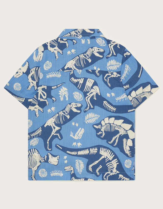 Dinosaur Bone Shirt, Blue (BLUE), large