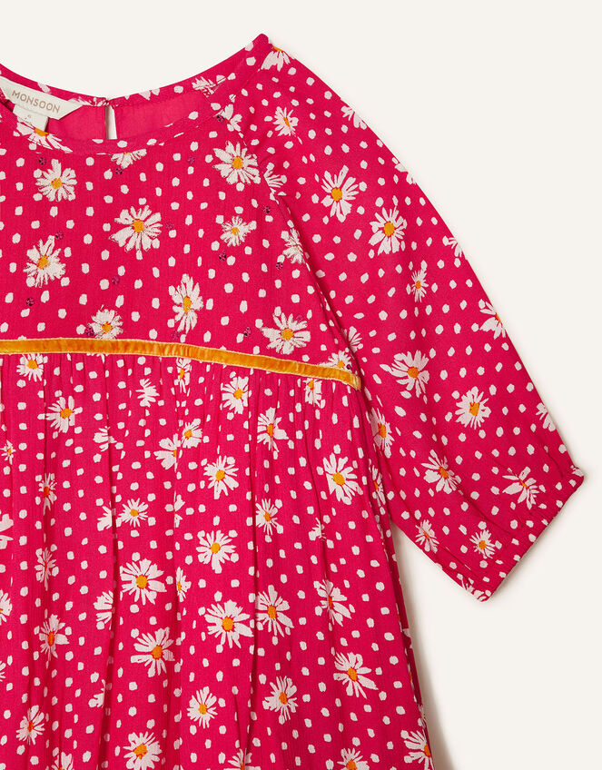 Daisy Spot Dress with LENZING™ ECOVERO™, Red (RED), large