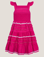 Frilly Ric Rac Sundress, Pink (PINK), large
