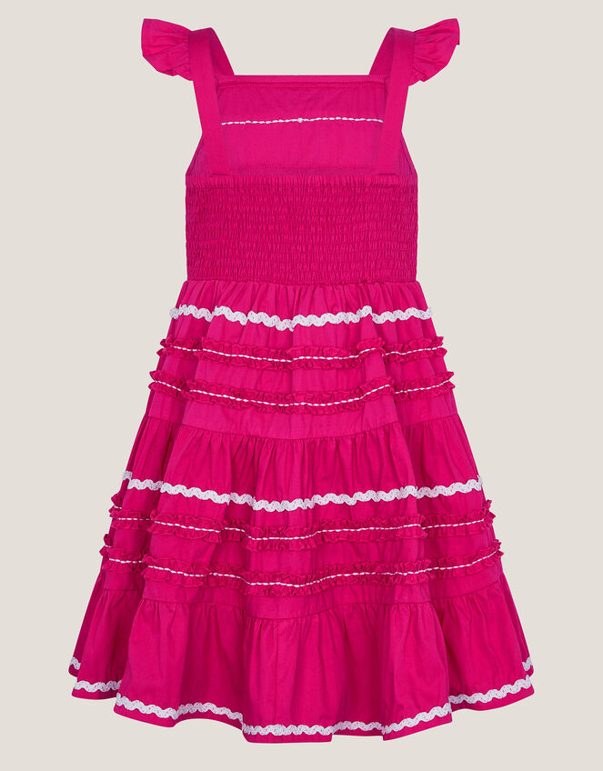 Frilly Ric Rac Sundress, Pink (PINK), large