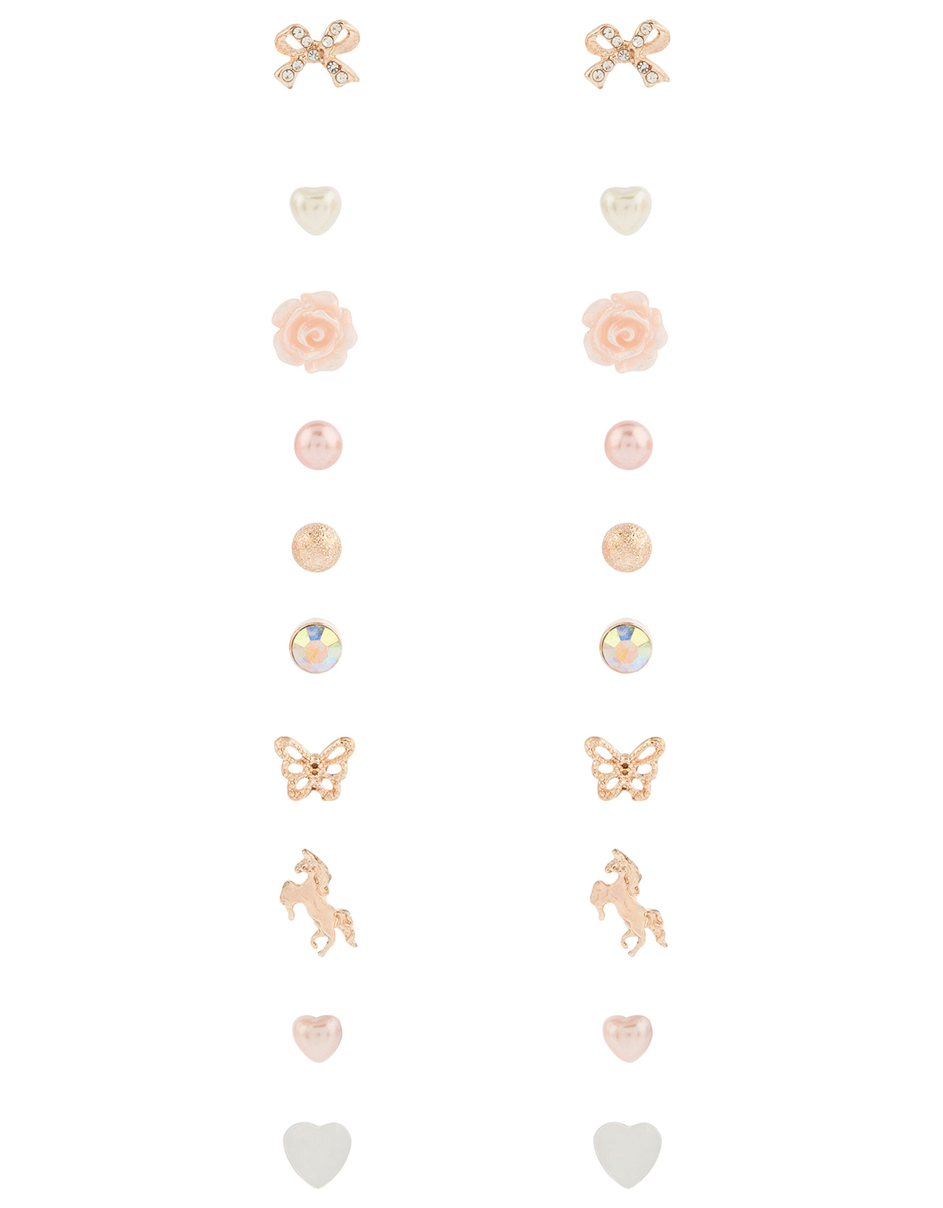 Pretty Pearly Stud Earring Multipack, , large