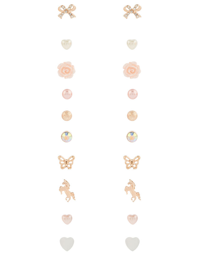 Pretty Pearly Stud Earring Multipack, , large