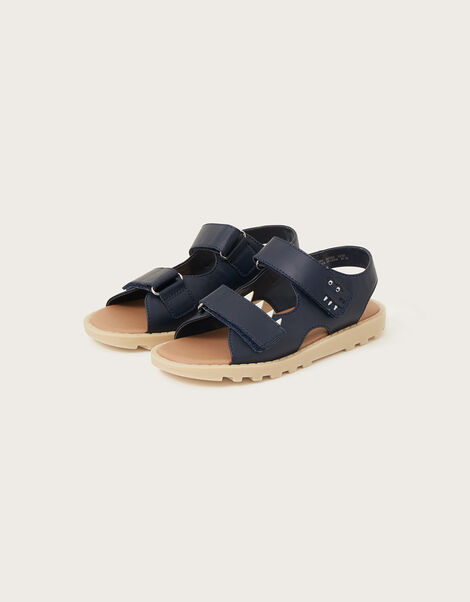 Dinosaur Sandals , Blue (NAVY), large
