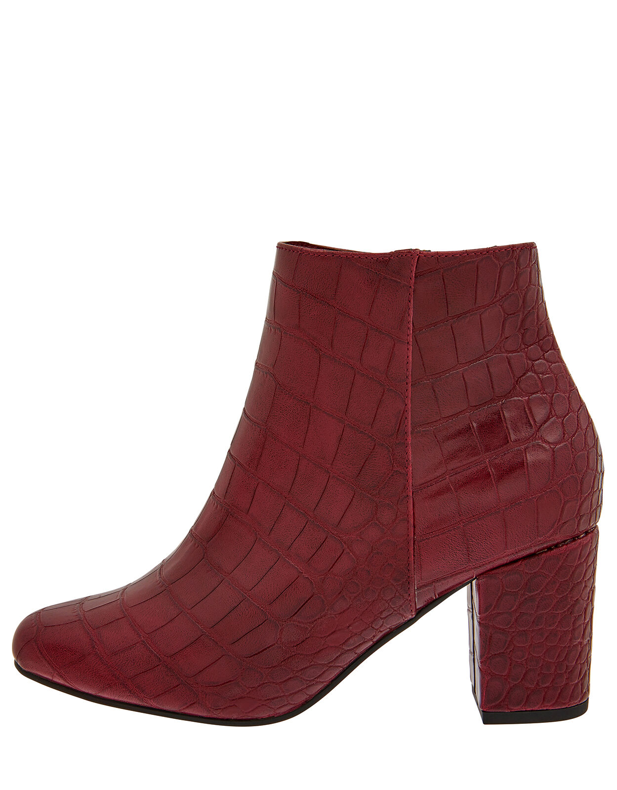 Cindy Croc Ankle Boots Red