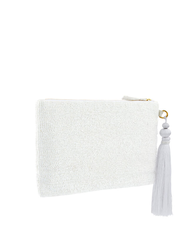 Ines I Do Bead-Embellished Pouch, , large