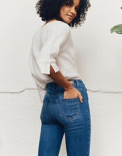 Iris Regular-Length Skinny Jeans, Blue (DENIM BLUE), large