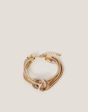 Mixed Metal Slinky Knot Bracelet, , large