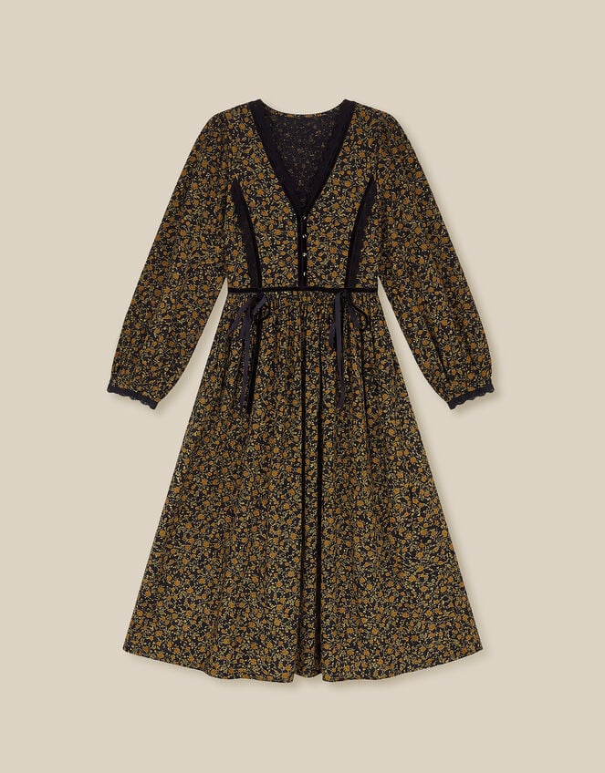 Sophie Floral Print Jersey Midi Dress, Blue (NAVY), large