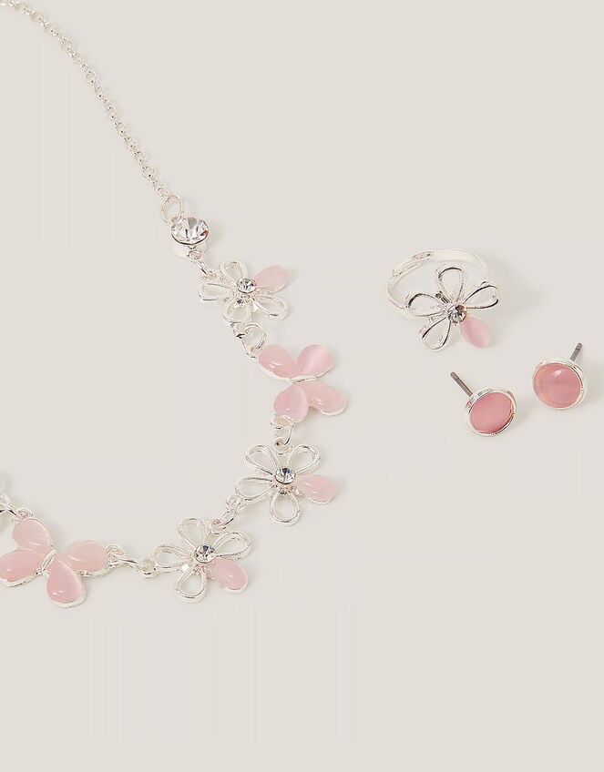 Floral Butterfly Jewellery Set, , large