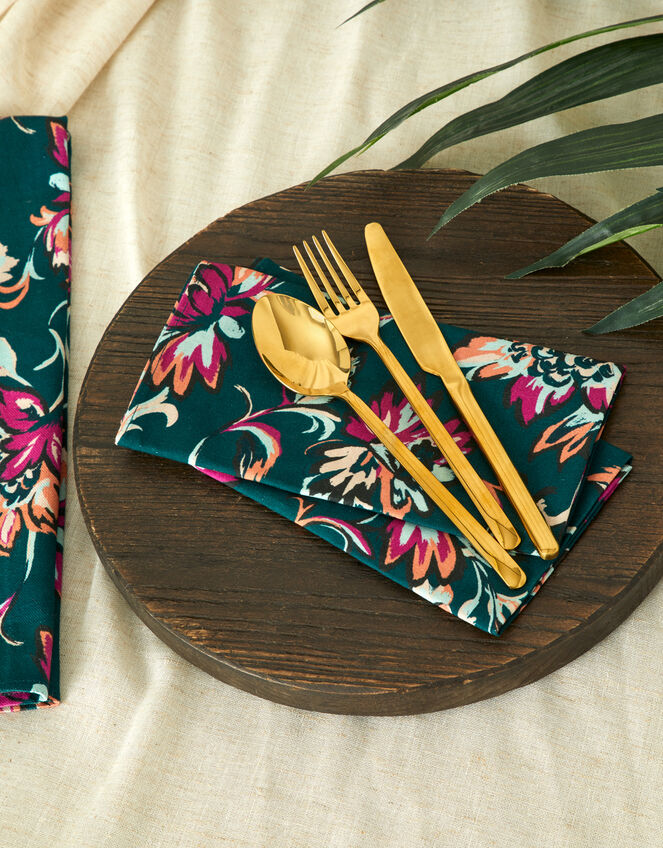 Floral Print Reusable Napkins Set of Two, , large