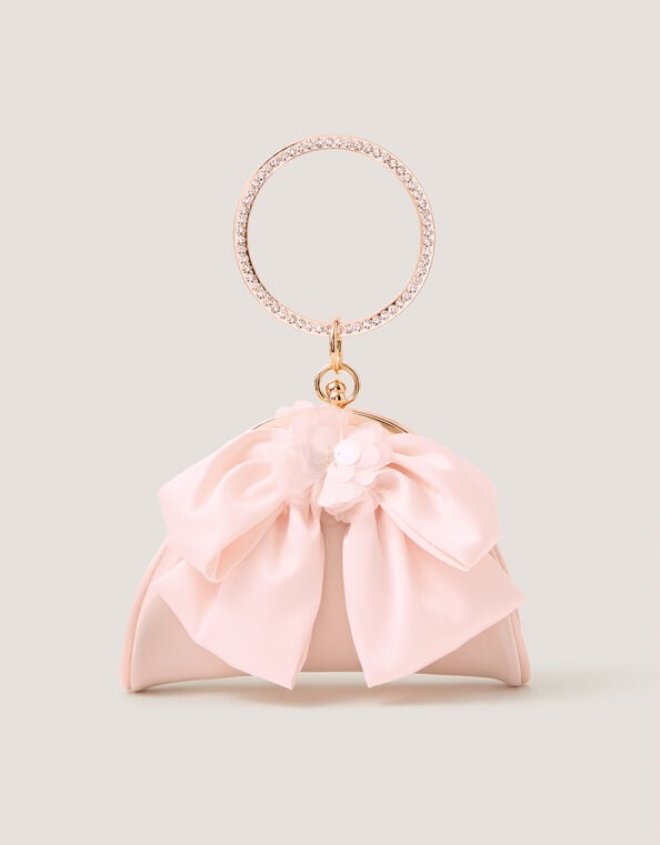 Sequin Bow Bangle Bag, , large