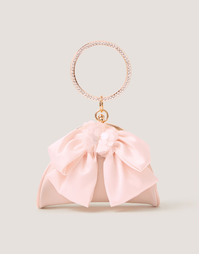 Sequin Bow Bangle Bag, , large