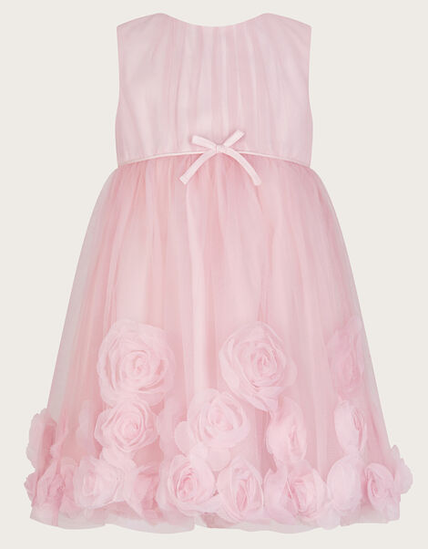 Baby Josie 3D Rosette Dress, Pink (PINK), large
