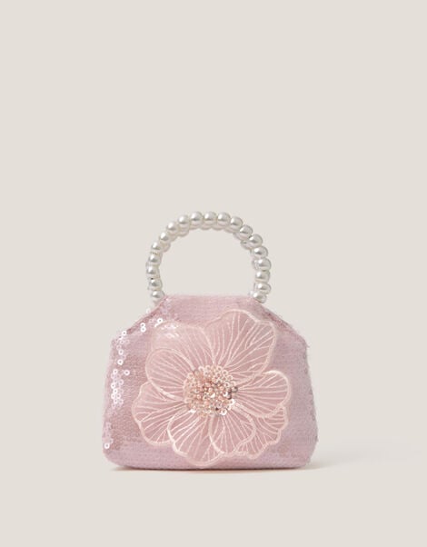 Leila Sequin Flower Bag, , large