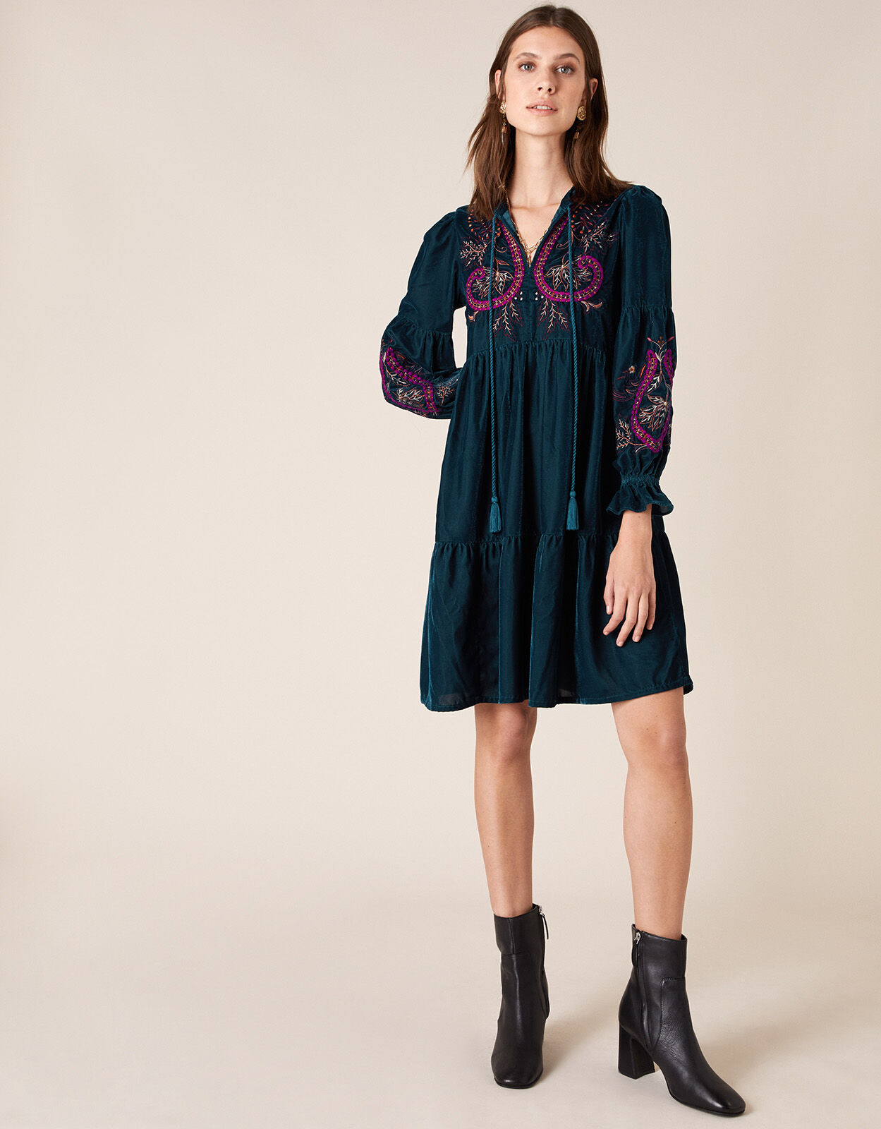 Velvet day dress