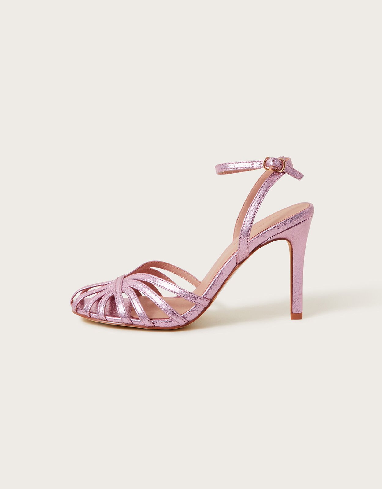 Pink metallic clearance shoes heels