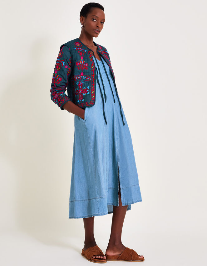 Matilda Color Block Button Down Collared Jacket