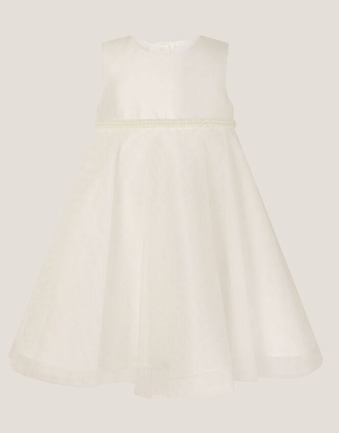 Baby Duchess Pearl Swing Dress, Ivory (IVORY), large