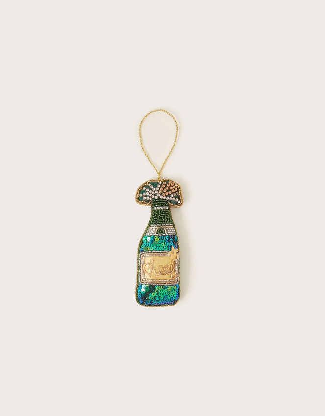 Champagne Christmas Hanging Decoration, , large