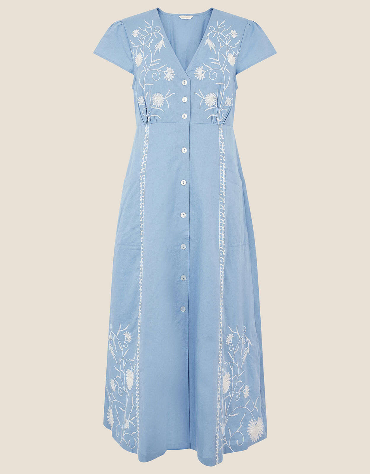 Monsoon linen dress clearance