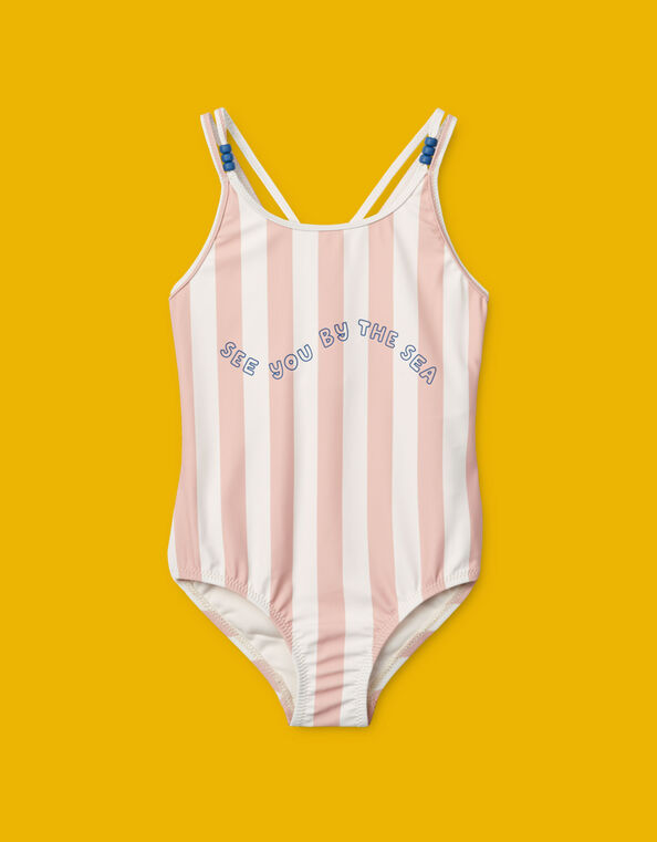 Liewood Suna Stripe Swimsuit, Pink (ROSE), large