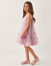 3D Rose Swing Dress, Pink (DUSKY PINK), large