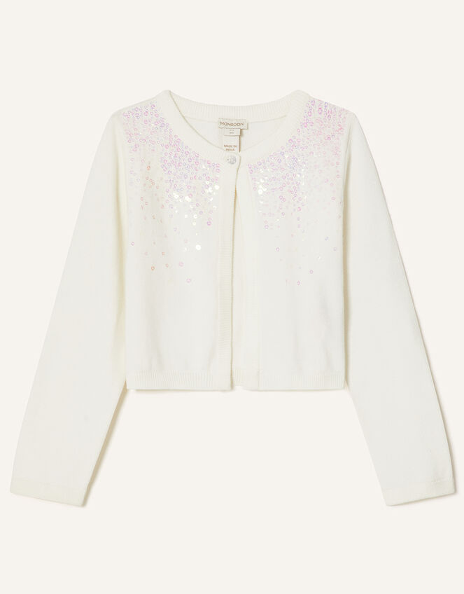 Scatter Sequin Bolero, Ivory (IVORY), large