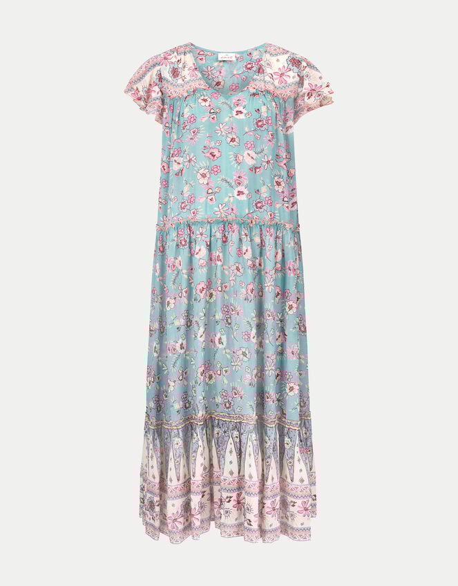 East Clementine Floral Maxi Dress, Green (MINT), large