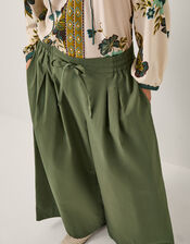Rachel Wide Leg Trousers, Green (KHAKI), large