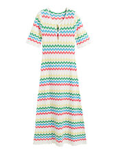 Chinti & Parker Chevron Stitch Maxi Dress, Multi (MULTI), large