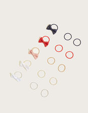 School Mini Bow Hairband Set, , large