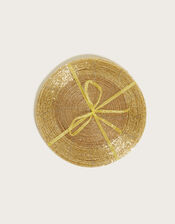 Beaded Placemats 4 Pack, Gold (GOLD), large
