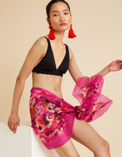 Print Silk Scarf, , large