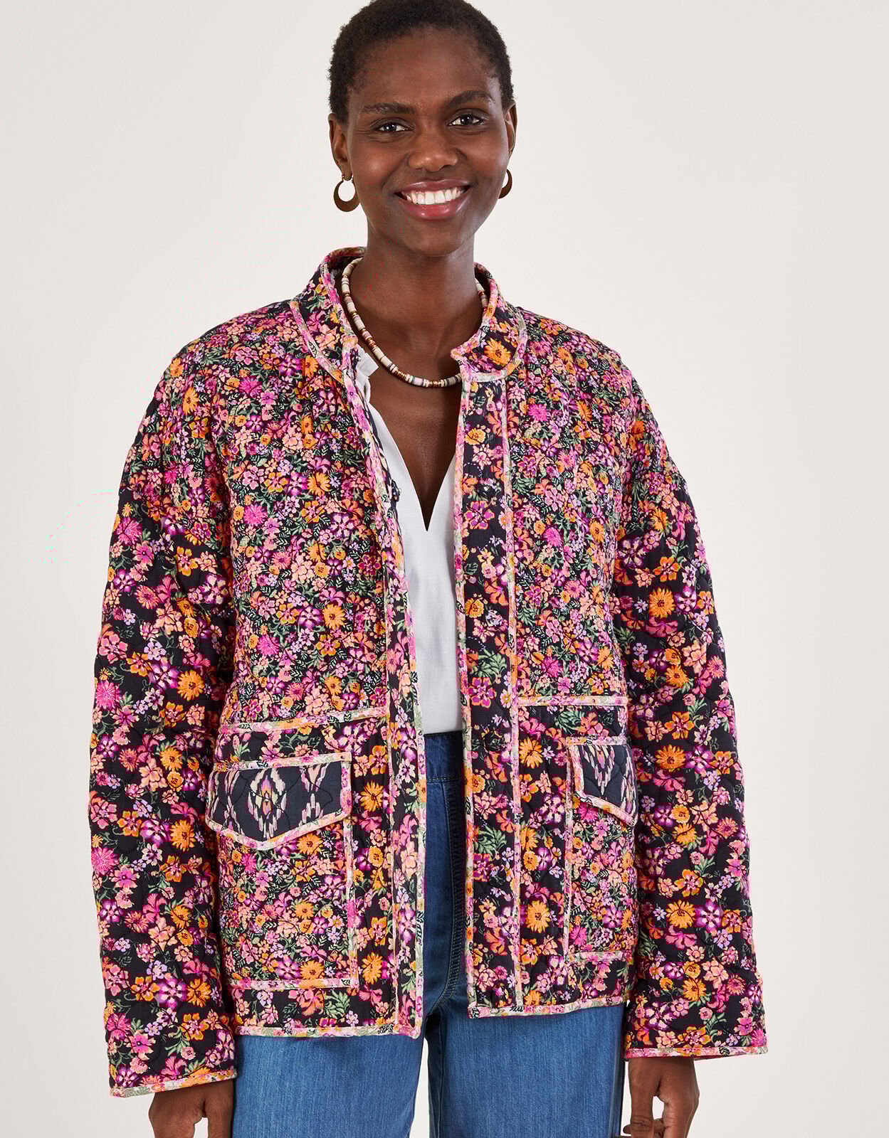 Monsoon orange jacket shop