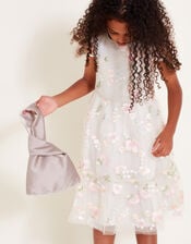 Mini Diamante Satin Tote Bag, , large